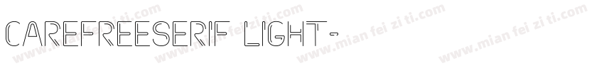 carefreeserif light字体转换